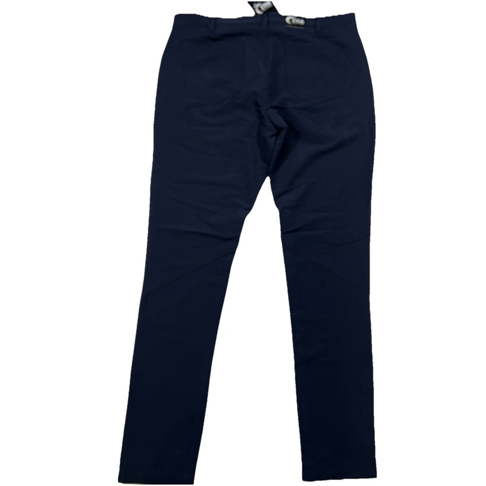 NWT ZYIA Mens Large‎ 32" Inseam Navy Office Chino Pants Stretch - Picture 3 of 7